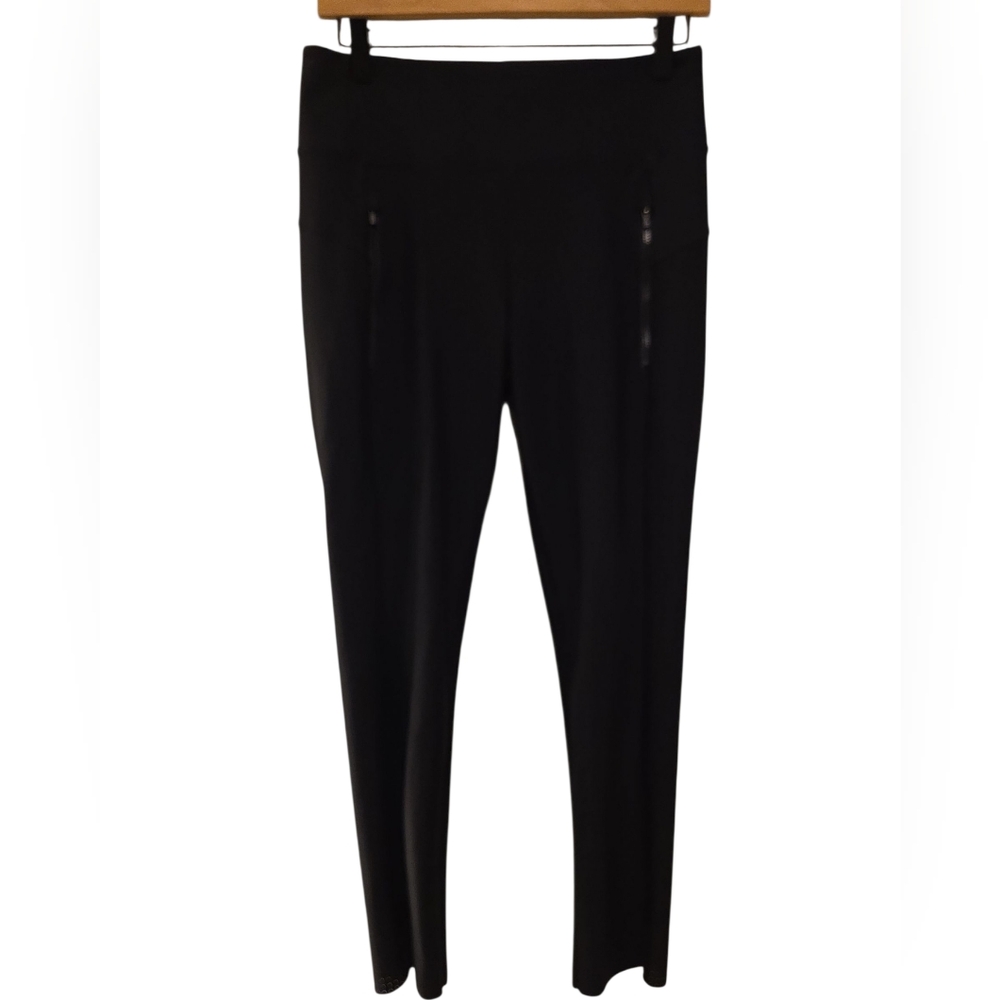 Athleta, Stellar Black, Zip Pocket Legging Pants, Slits At Ankle, Women's Sz S,